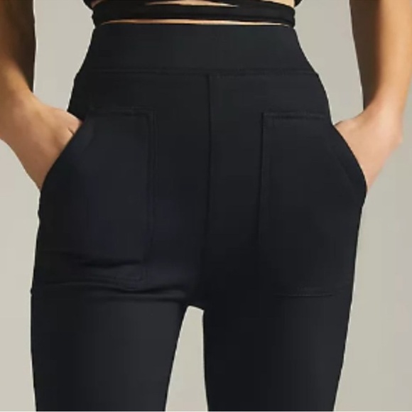 Anthropologie Maeve Knit Flare Pants/ Black size S - Picture 2 of 15